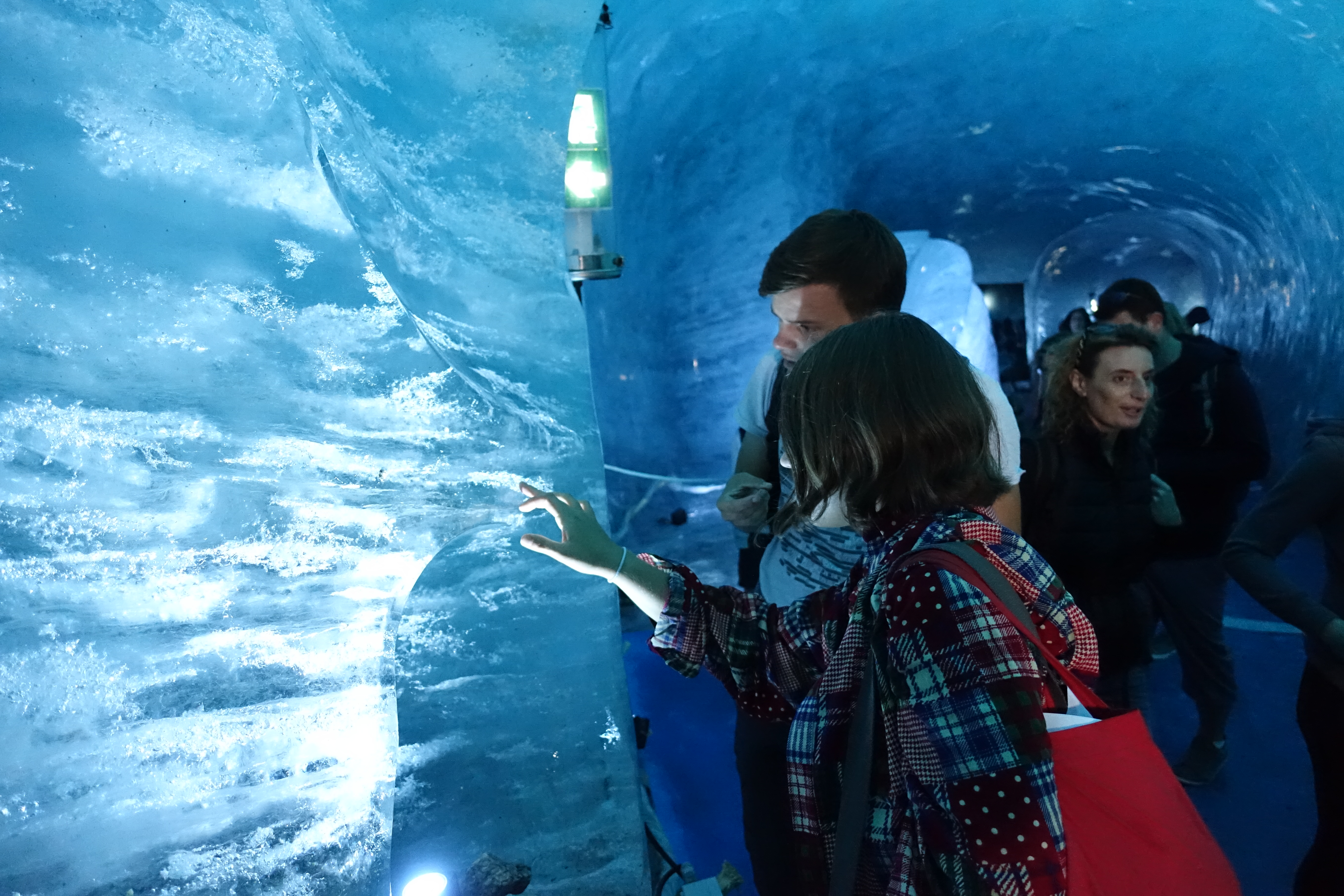 inside the glacier