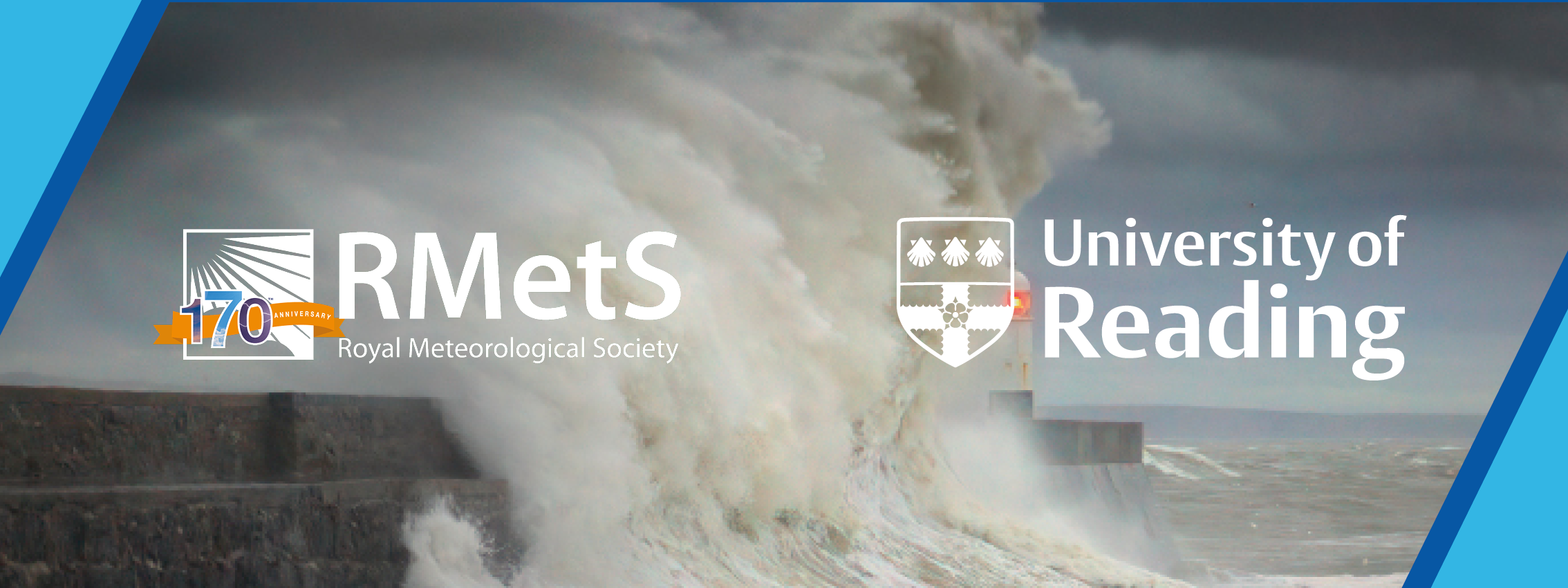 Event banner showing storm wave and RMetS and University of Reading logos
