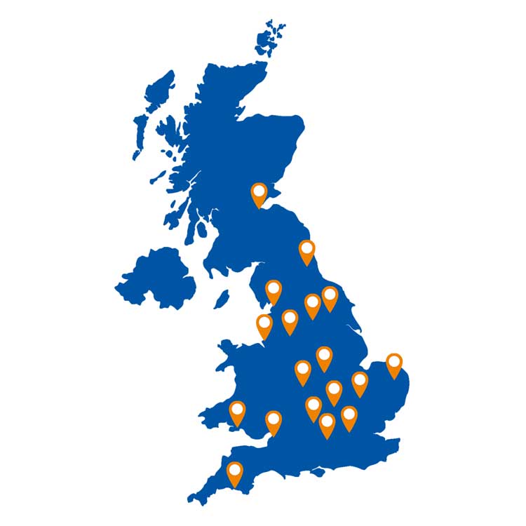 Map of the UK