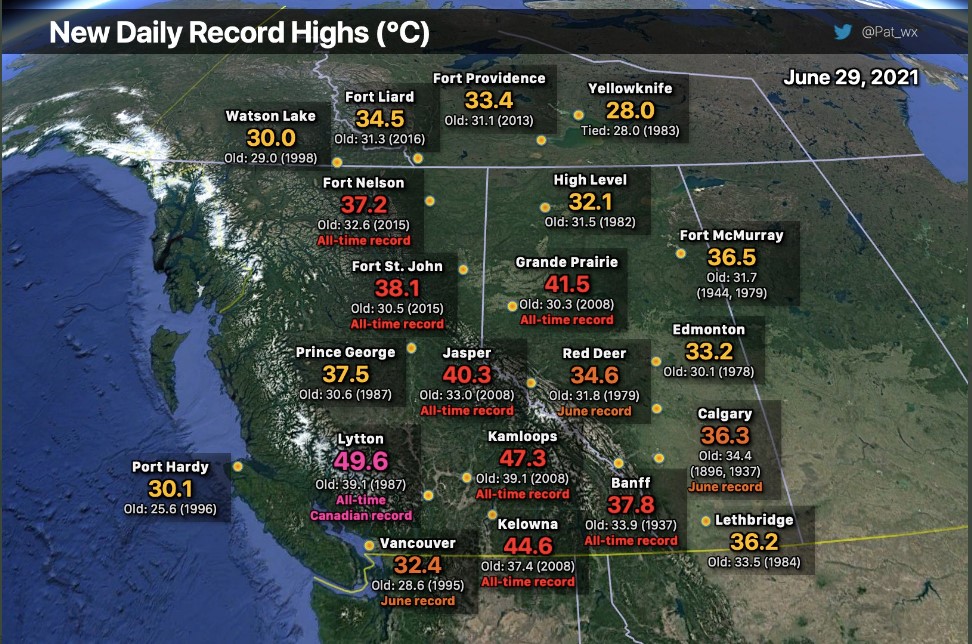Recordbreaking heat in Canada Royal Meteorological Society