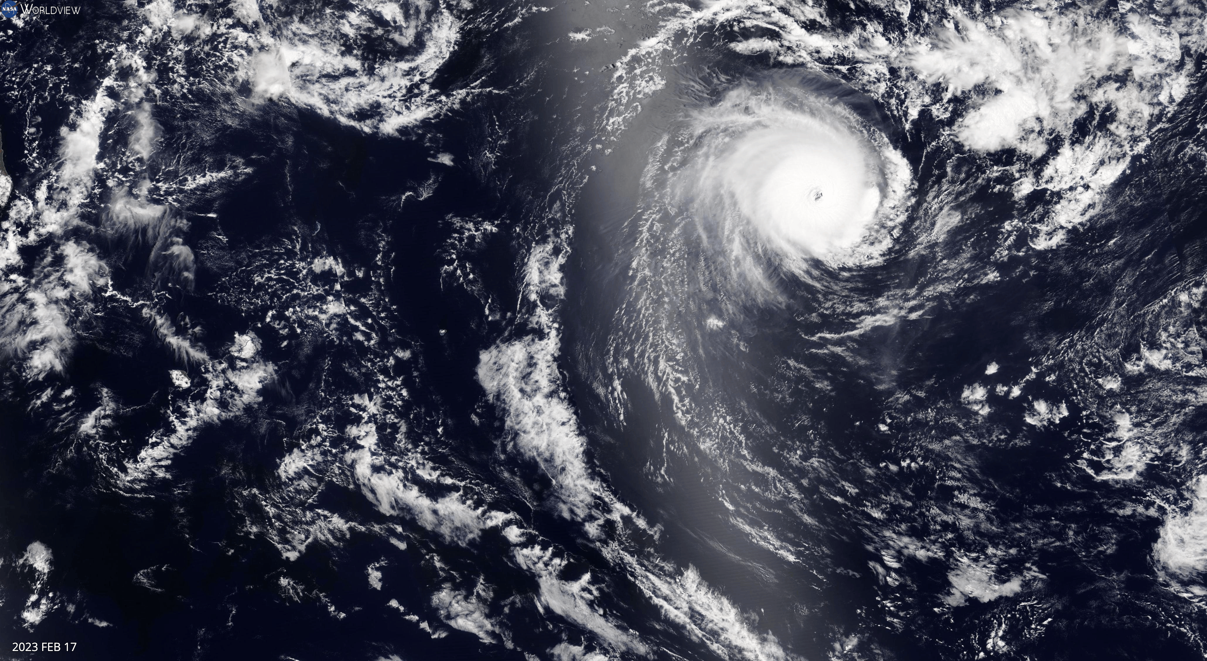 NASA satellite captured Tropical Cyclone Freddy in February 2023