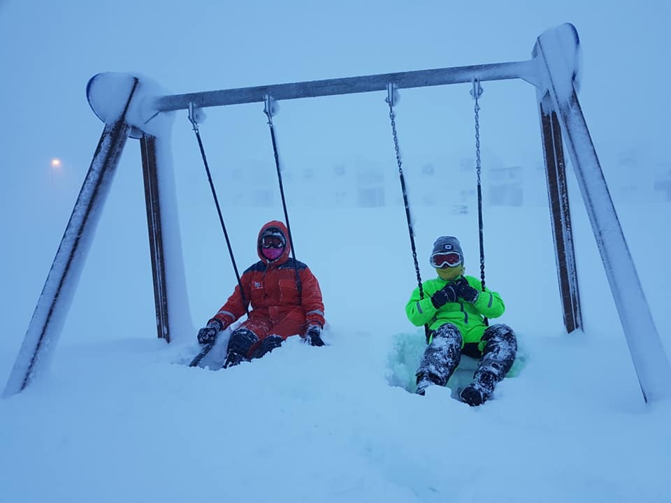 deep snow in Akureyri