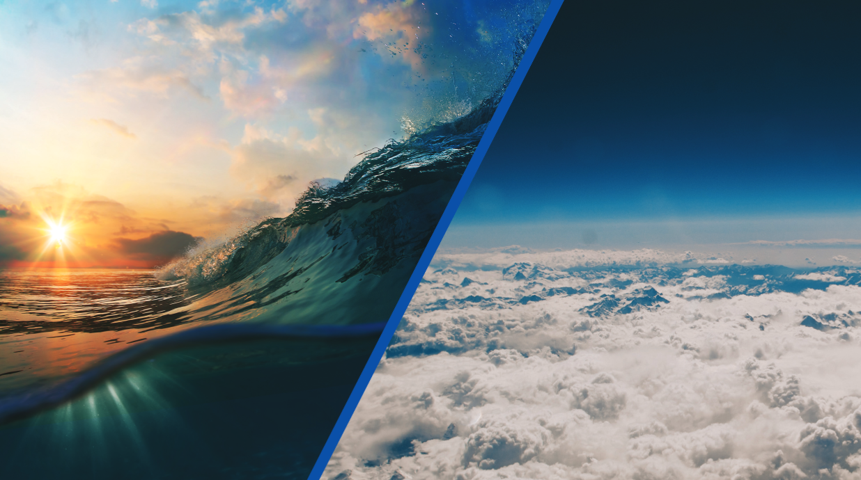 QJ cover images - wave and clouds