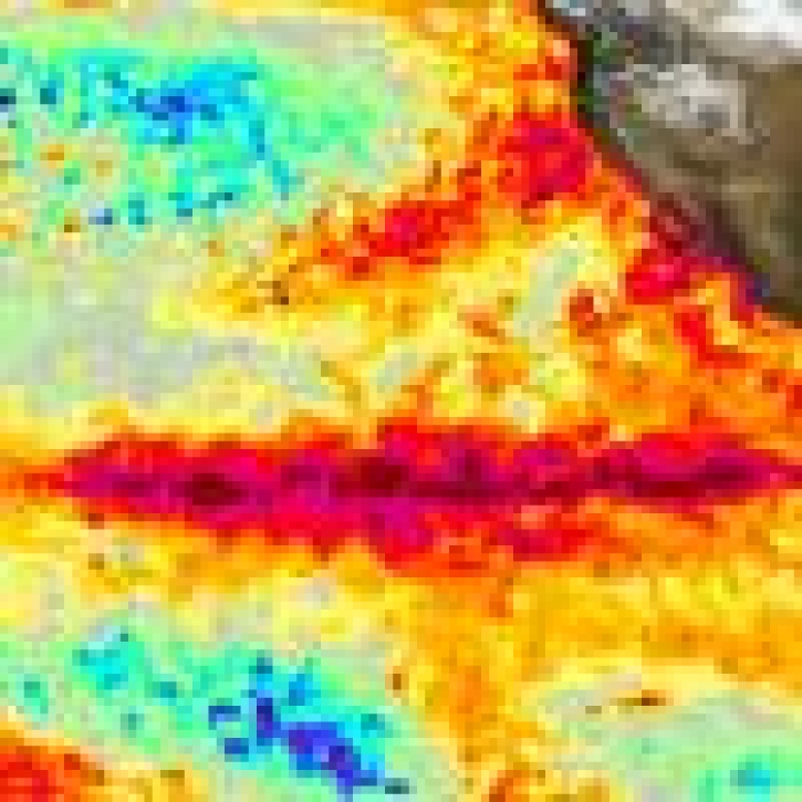 Map showing El Niño and The Southern Oscillation